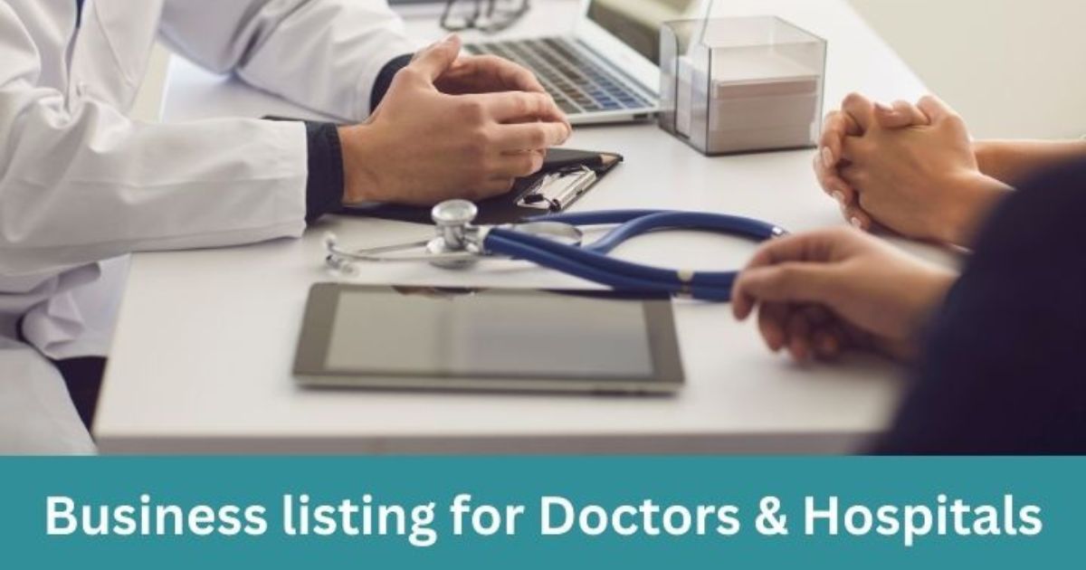 Business listing for doctors and hospitals